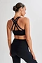 cross back sports bra